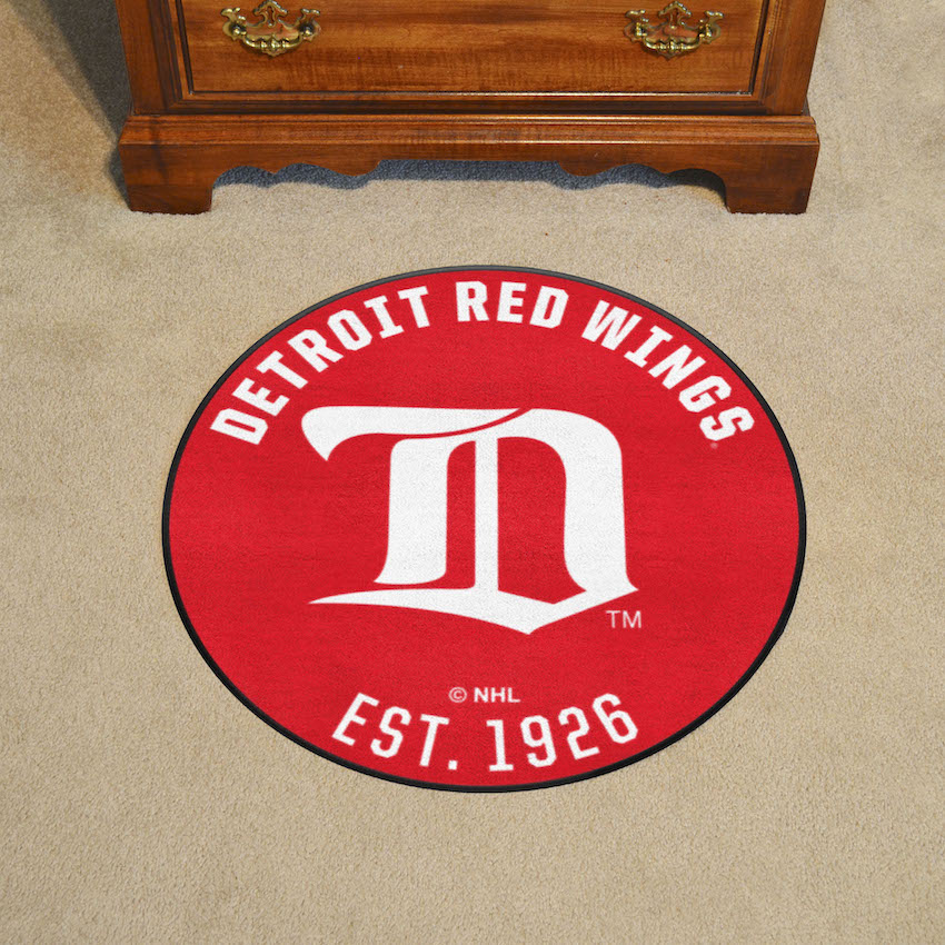 Detroit Red Wings Vintage Roundel Mat - Throwback Logo