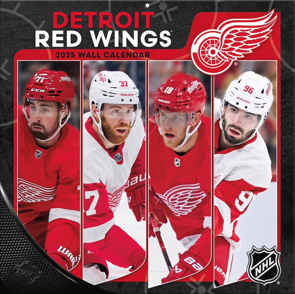 Detroit Red Wings 2025 NHL Team Wall Calendar