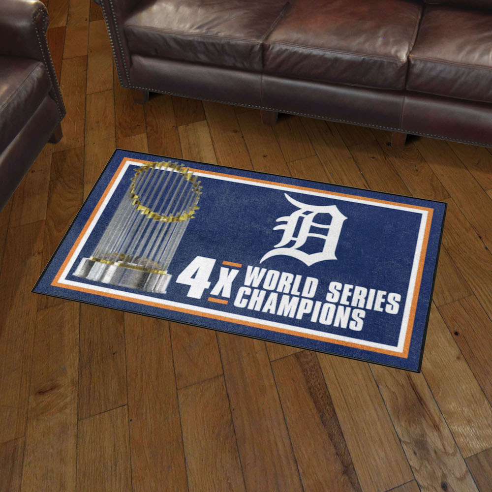 Detroit Tigers 3 x 5 DYNASTY Area Rug