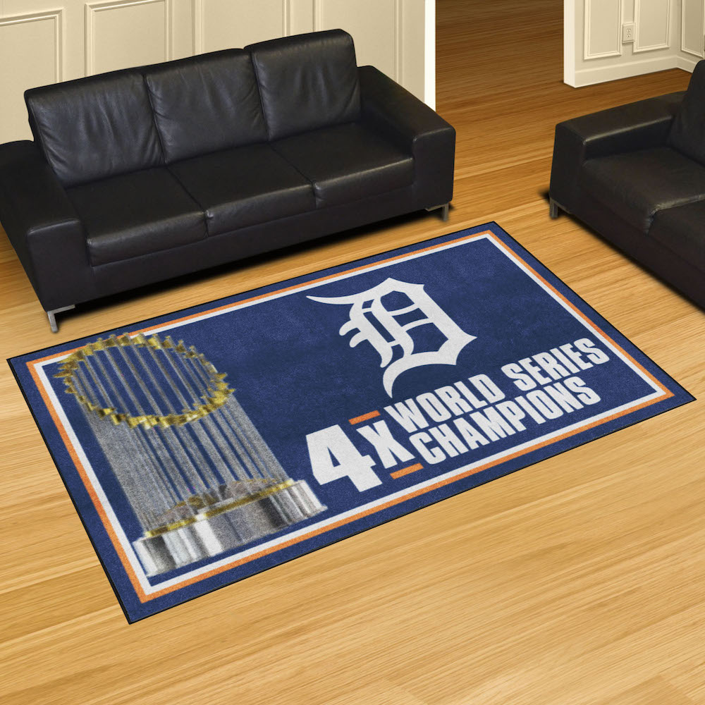 Detroit Tigers 5 x 8 DYNASTY Area Rug