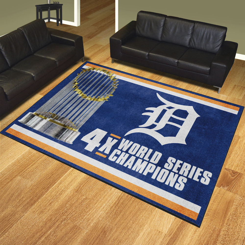 Detroit Tigers 8 x 10 DYNASTY Area Rug