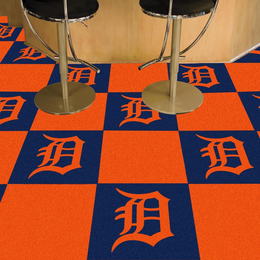 Detroit Tigers ALT LOGO Carpet Tiles 18x18 in.