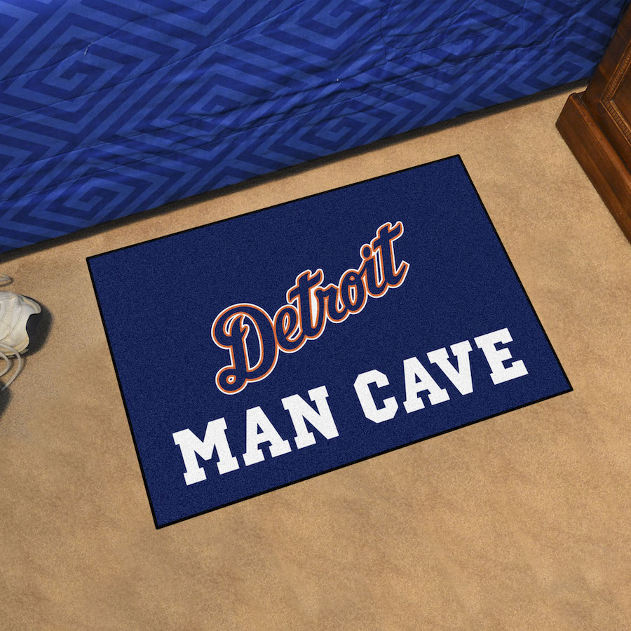 Detroit Tigers ALT LOGO MAN CAVE 20 x 30 STARTER Floor Mat