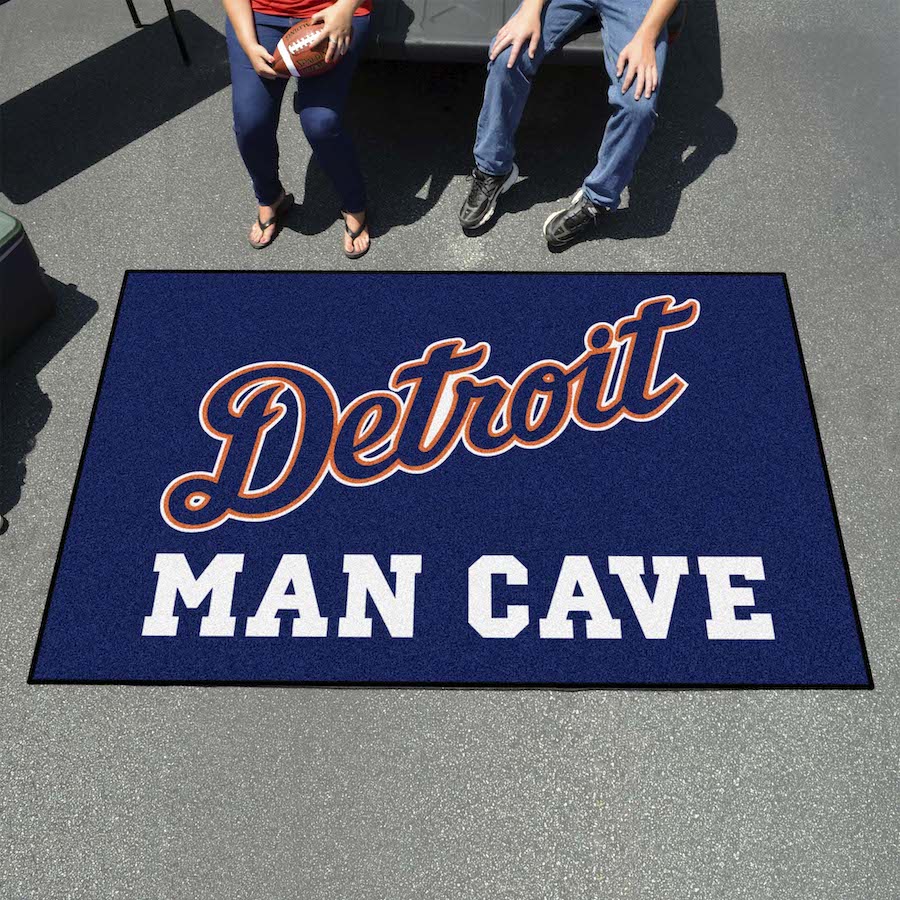 Detroit Tigers ALT LOGO UTILI-MAT 60 x 96 MAN CAVE Rug