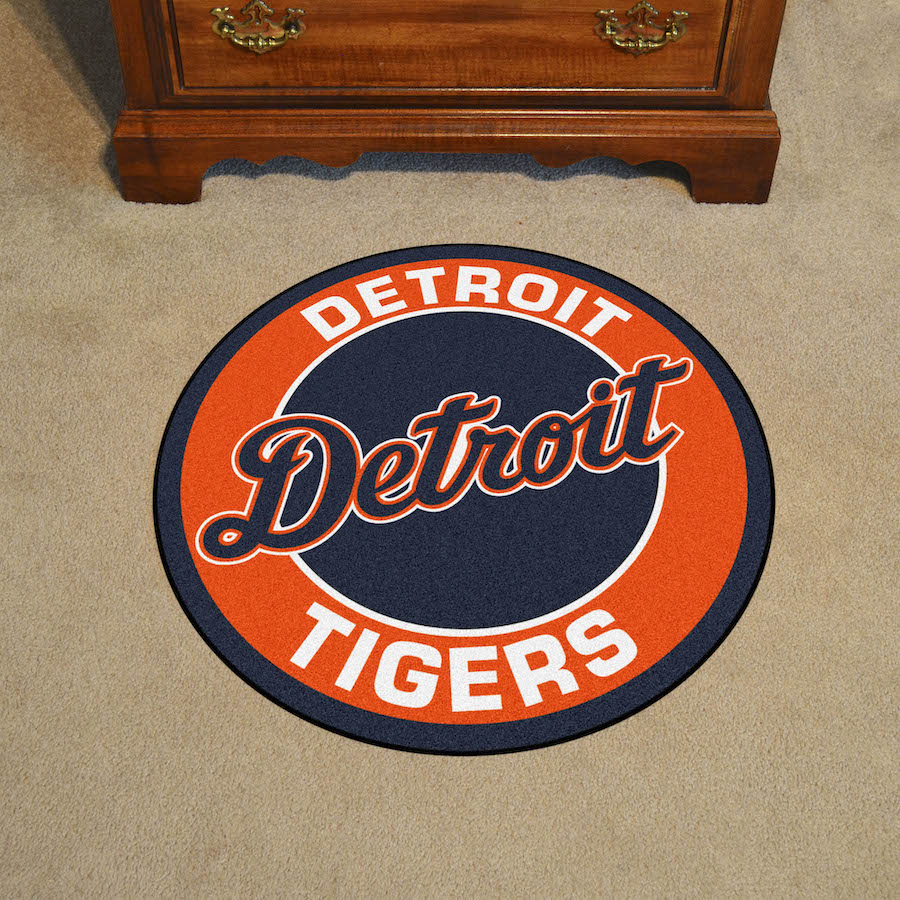 Detroit Tigers ALT LOGO Roundel Mat