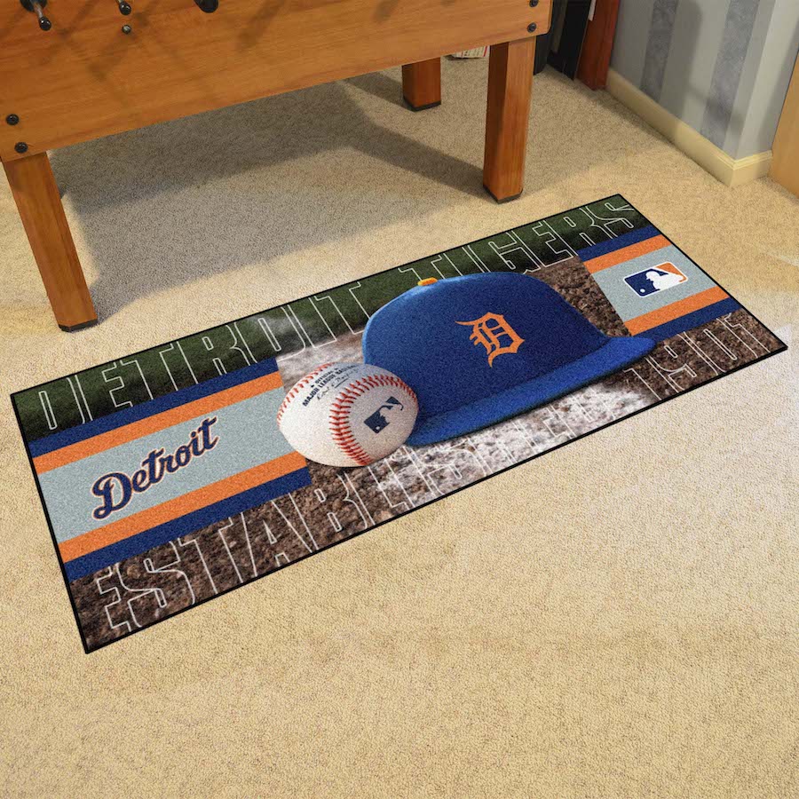 Detroit Tigers ALT LOGO 30 x 72 Baseball Carpet Runner