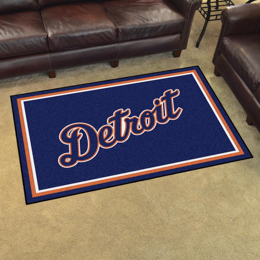 Detroit Tigers ALT LOGO 4x6 Area Rug