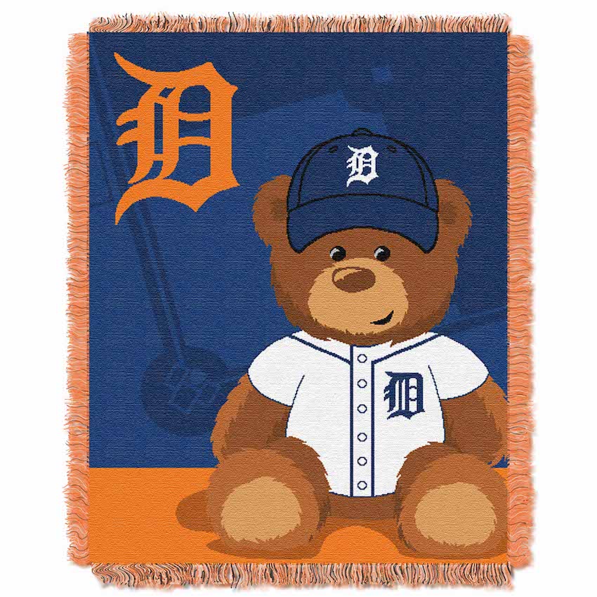 Detroit Tigers Woven Baby Blanket 36 x 48