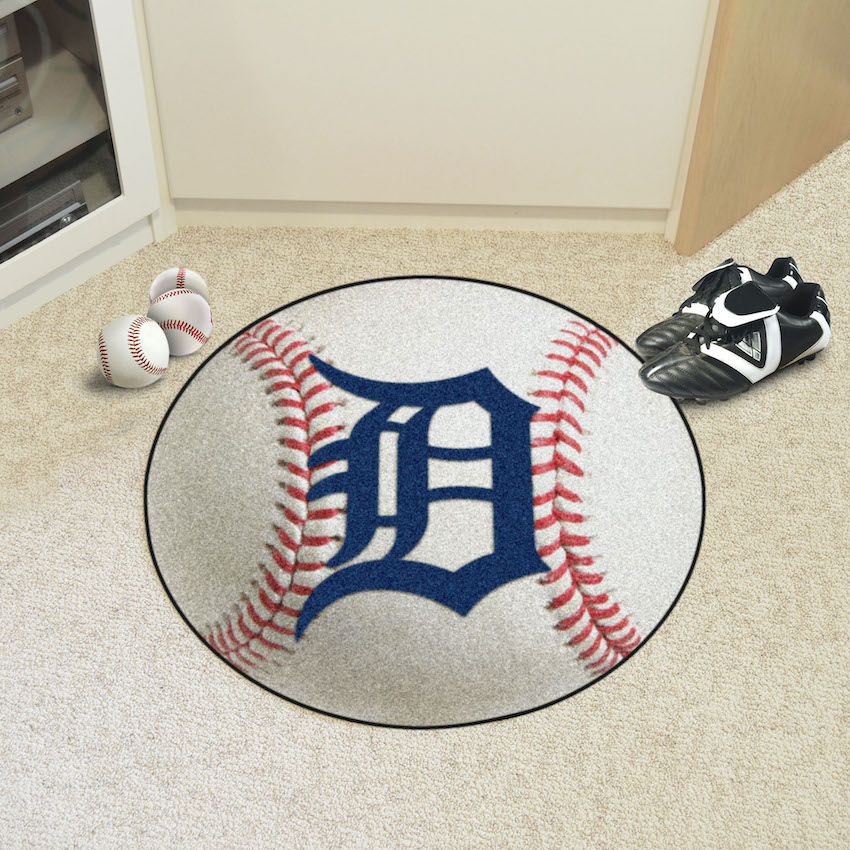 Detroit Tigers Round Baseball Mat