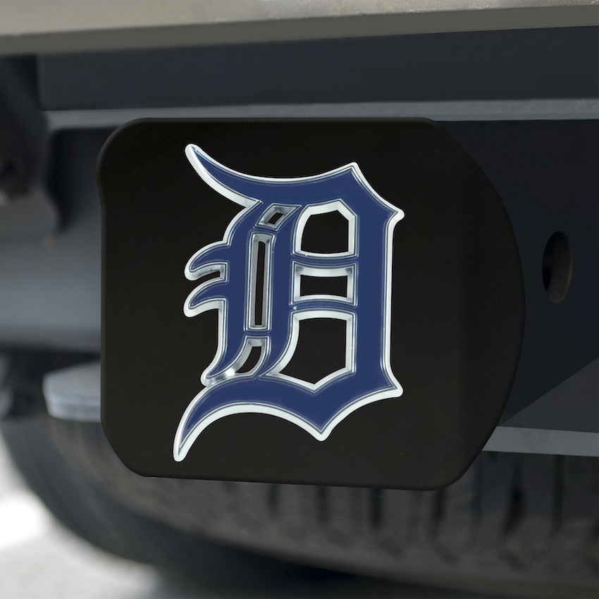 Detroit Tigers Black and Color Trailer Hitch Cover