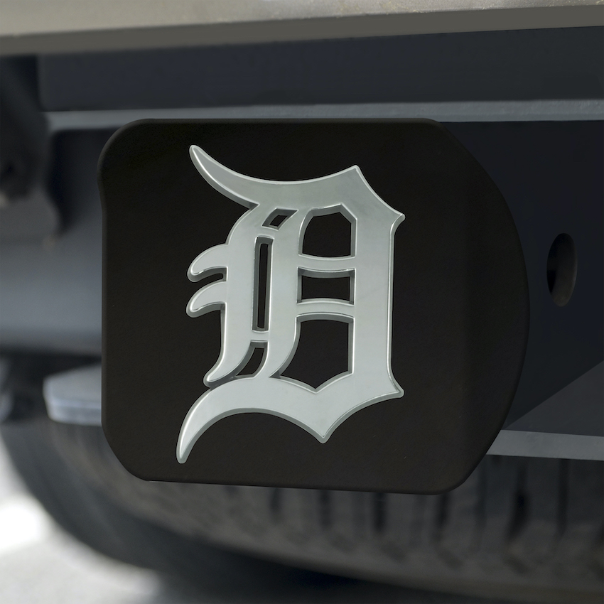 Detroit Tigers BLACK Trailer Hitch Cover