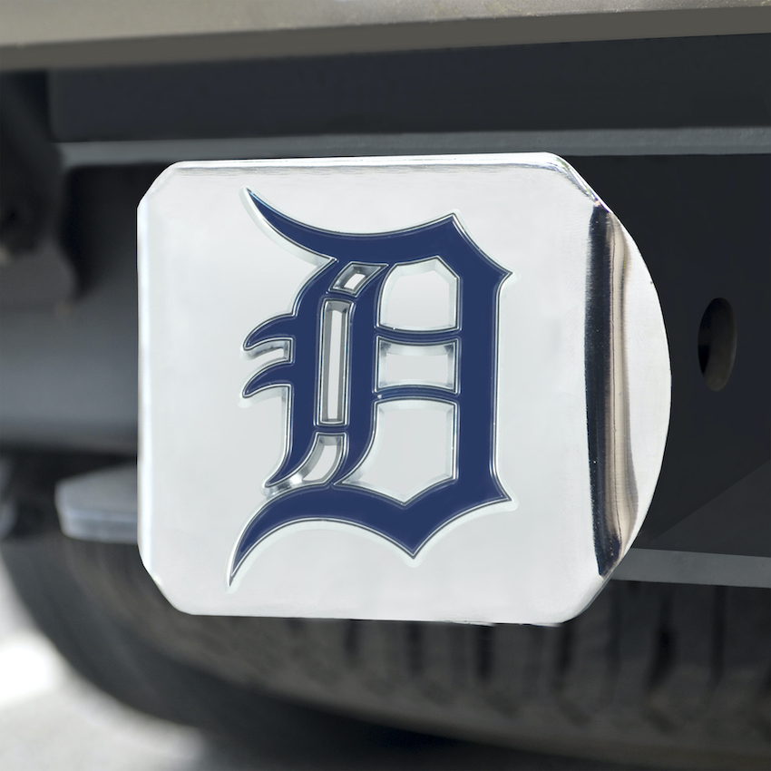 Detroit Tigers Color Chrome Trailer Hitch Cover