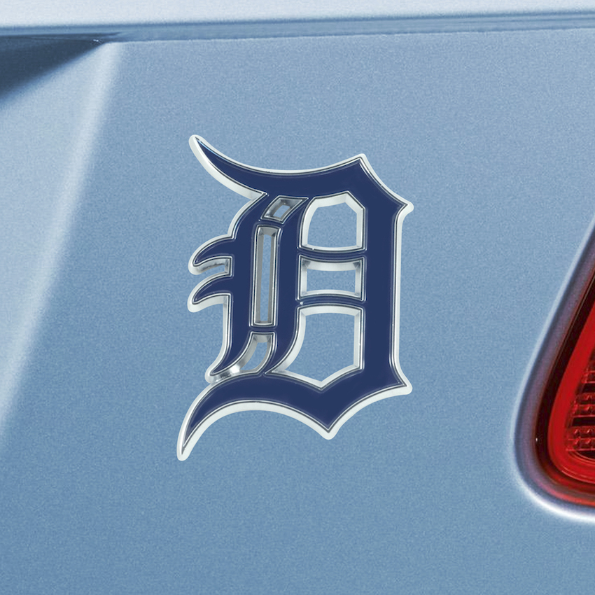 Detroit Tigers Color Metal Auto Emblem