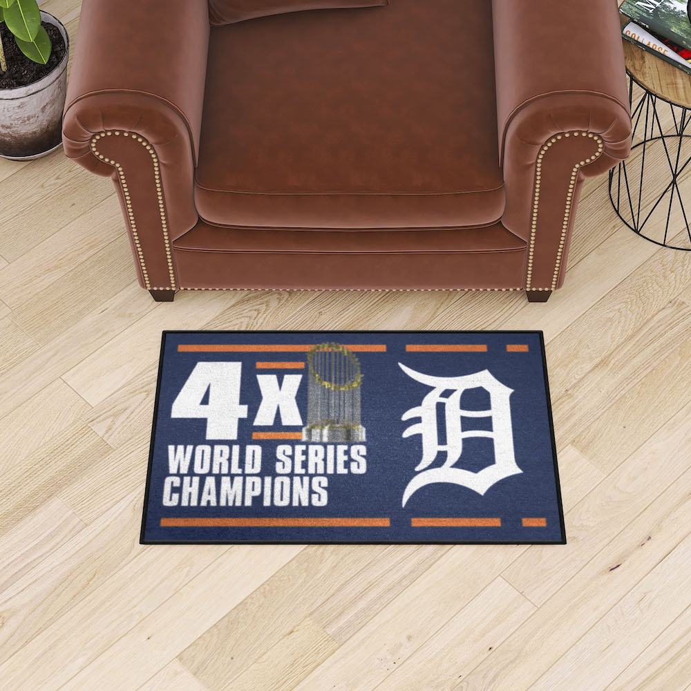 Detroit Tigers DYNASTY Floor Mat - 20 x 30 inch Starter style