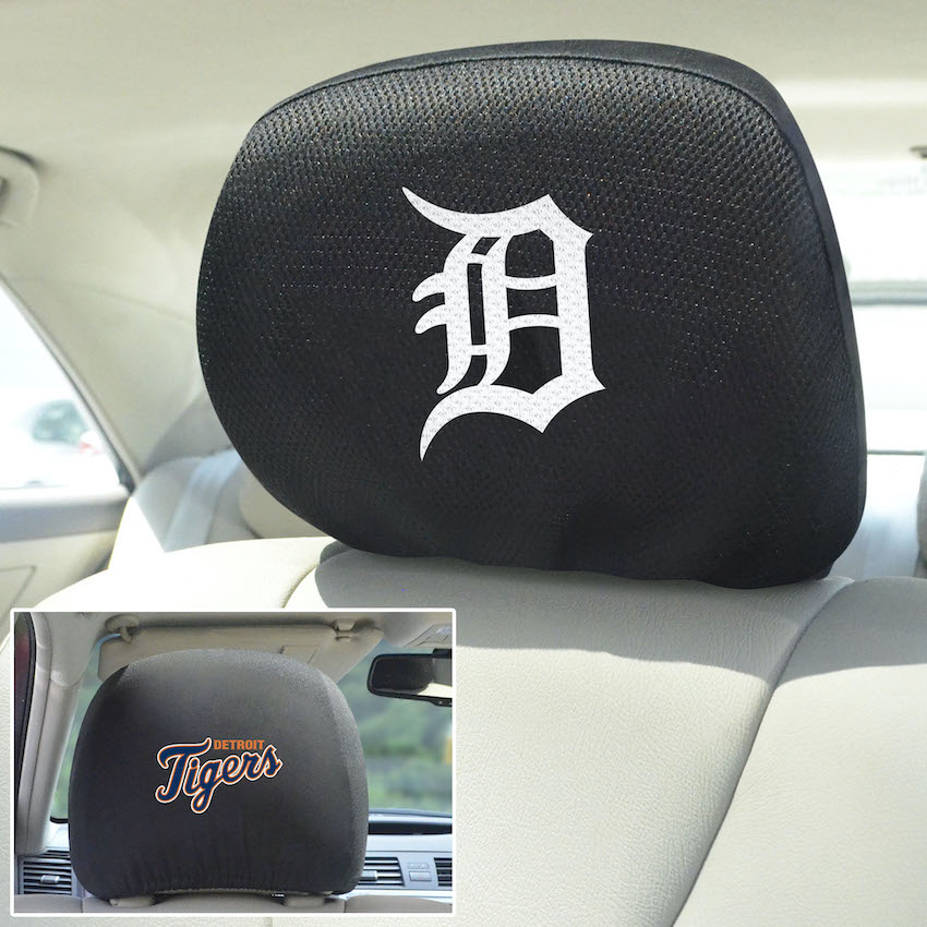 Detroit Tigers Head Rest Covers