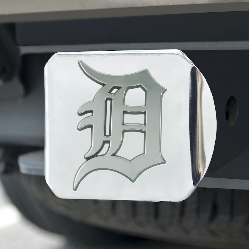 Detroit Tigers Chrome Trailer Hitch Cover