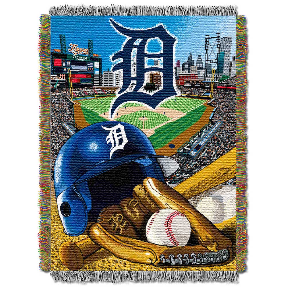 Detroit Tigers Home Field Advantage Series Tapestry Blanket 48 x 60