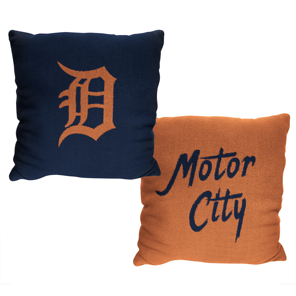 Detroit Tigers Double Sided INVERT Woven Pillow