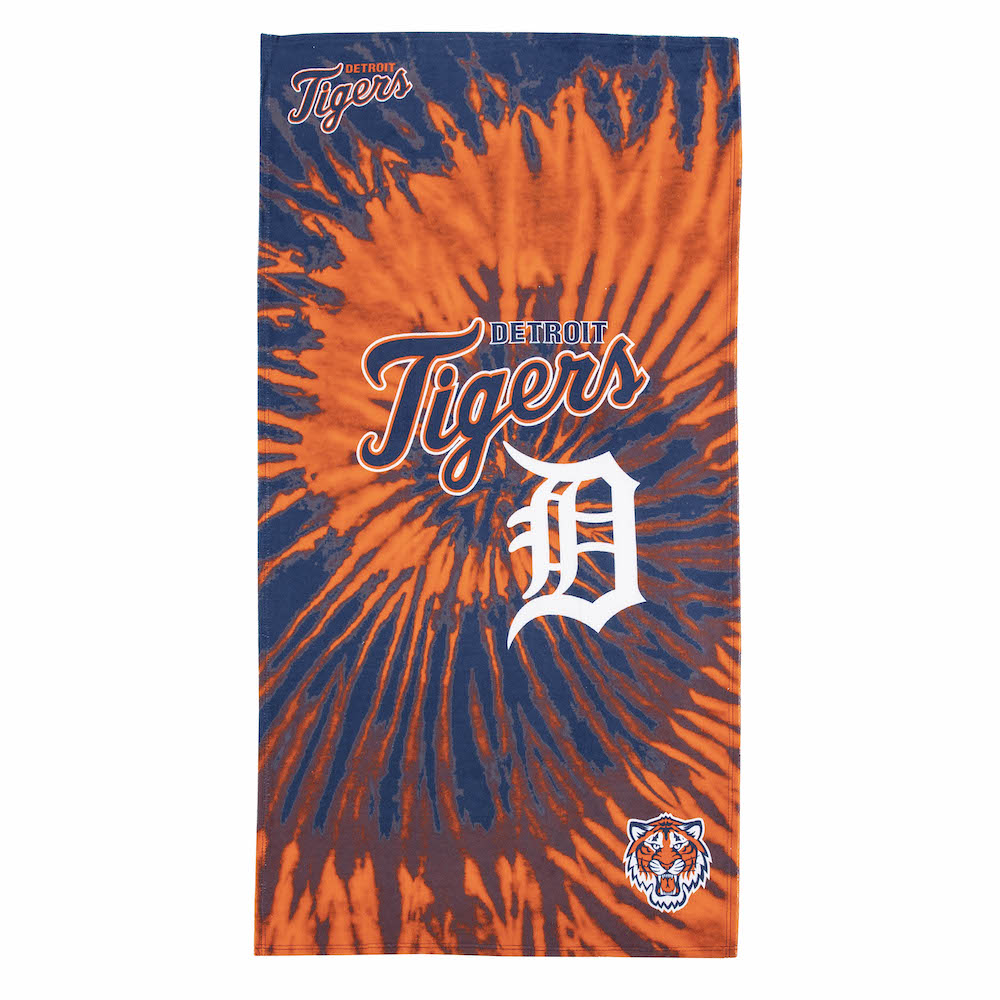 Detroit Tigers Pyschedelic 30x60 Beach Towel