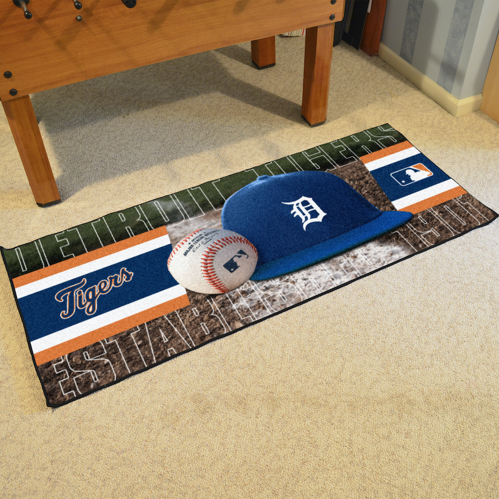 Detroit Tigers 30 x 72 Baseball Carpet Runner