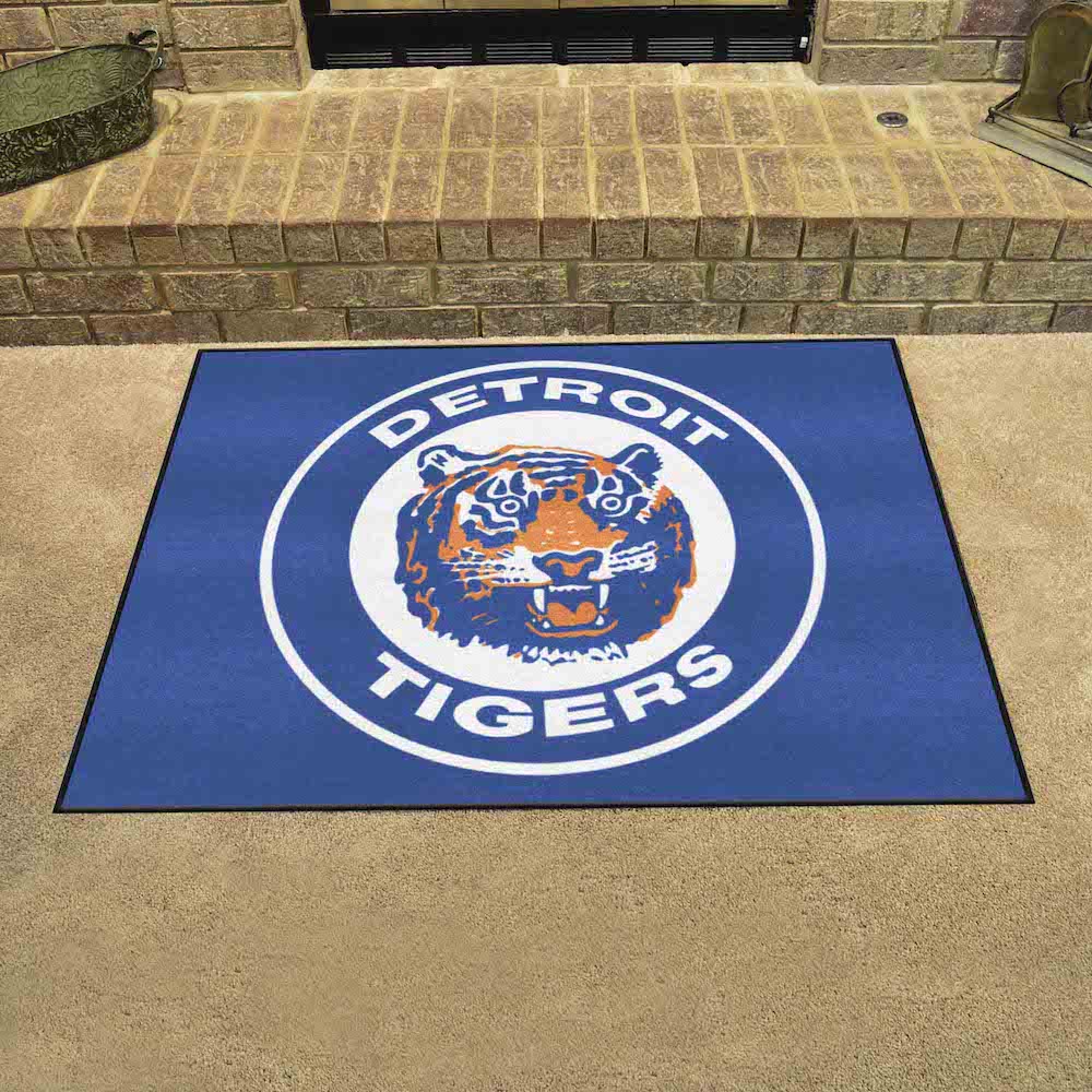 Detroit Tigers MLBCC Vintage ALL STAR 34 x 45 Floor Mat Throwback Logo