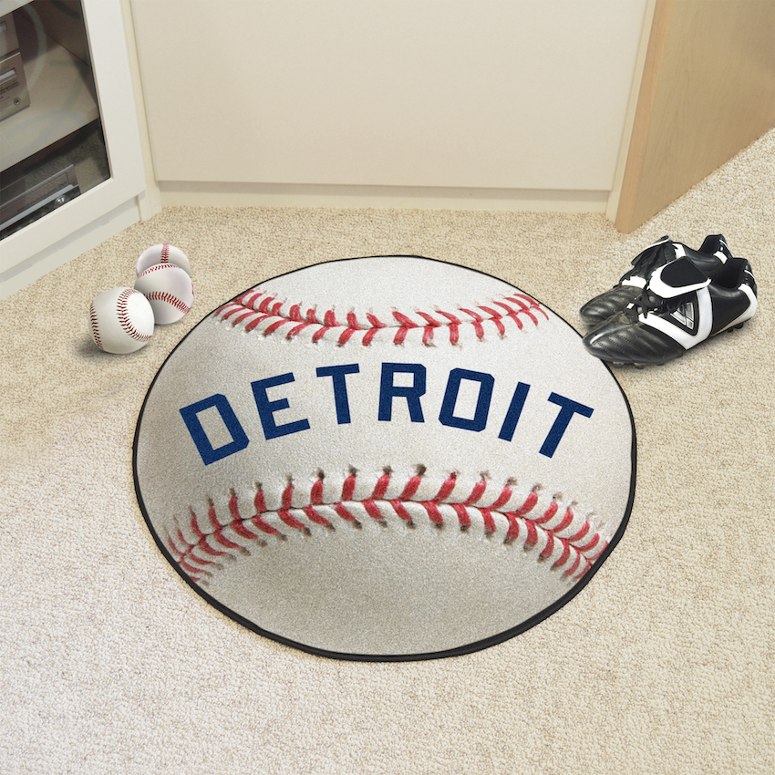 Detroit Tigers MLBCC Vintage Baseball Mat Throwback Logo