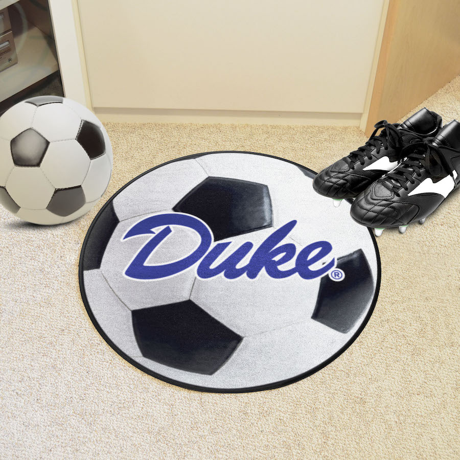 Duke Blue Devils ALT LOGO Round Soccer Mat