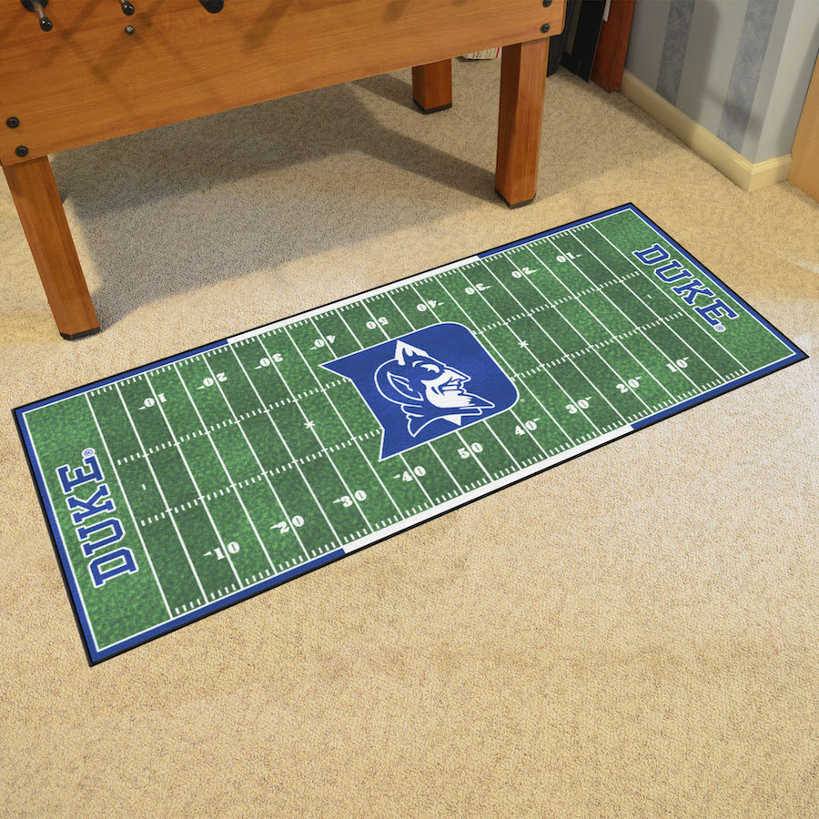 Duke Blue Devils 30 x 72 Football Field Carpet Runner