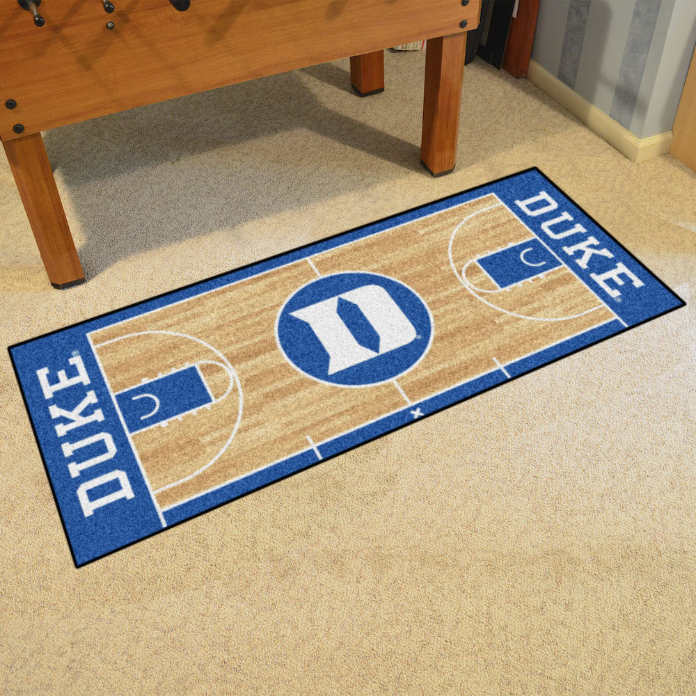 Duke Blue Devils 30 x 72 Basketball Court Carpet Runner