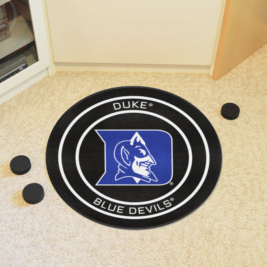 Duke Blue Devils Round Hockey Puck Mat