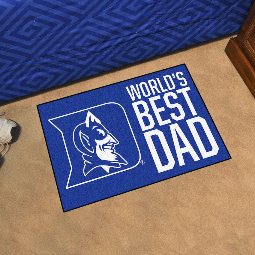 Duke Blue Devils 20 x 30 WORLDS BEST DAD Floor Mat