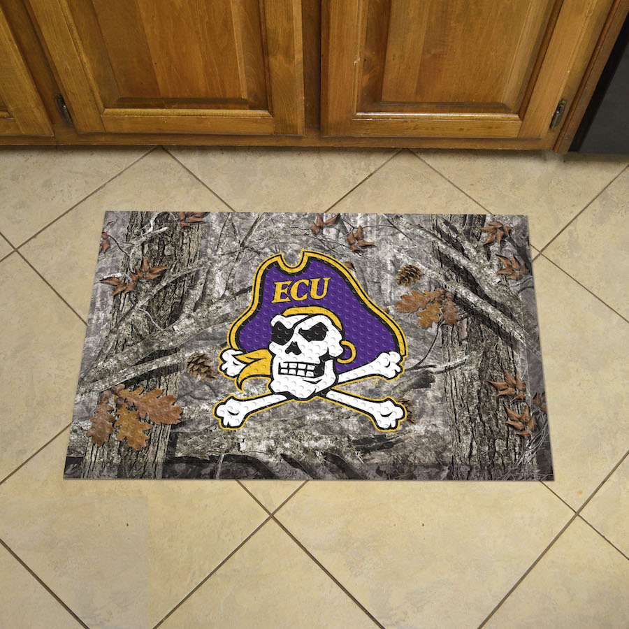 East Carolina Pirates Camo Style SCRAPER Door Mat