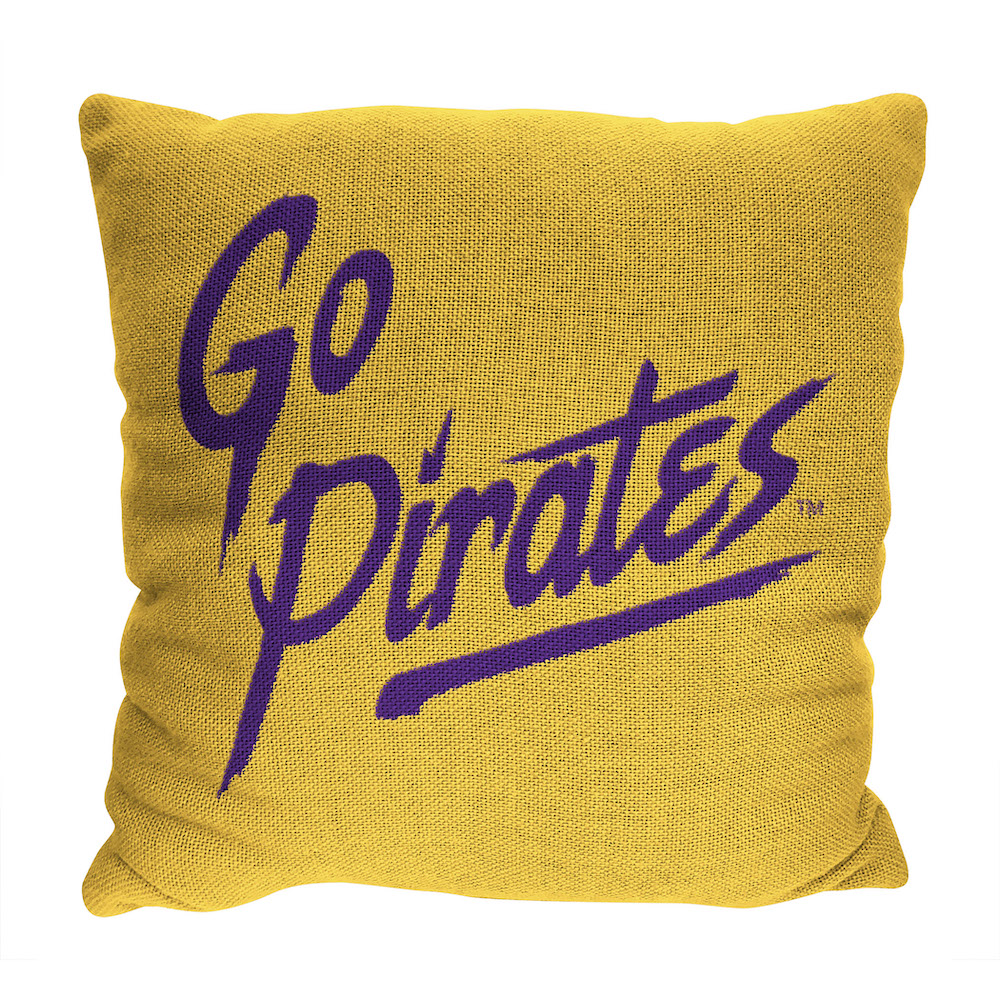 East Carolina Pirates Double Sided INVERT Woven Pillow