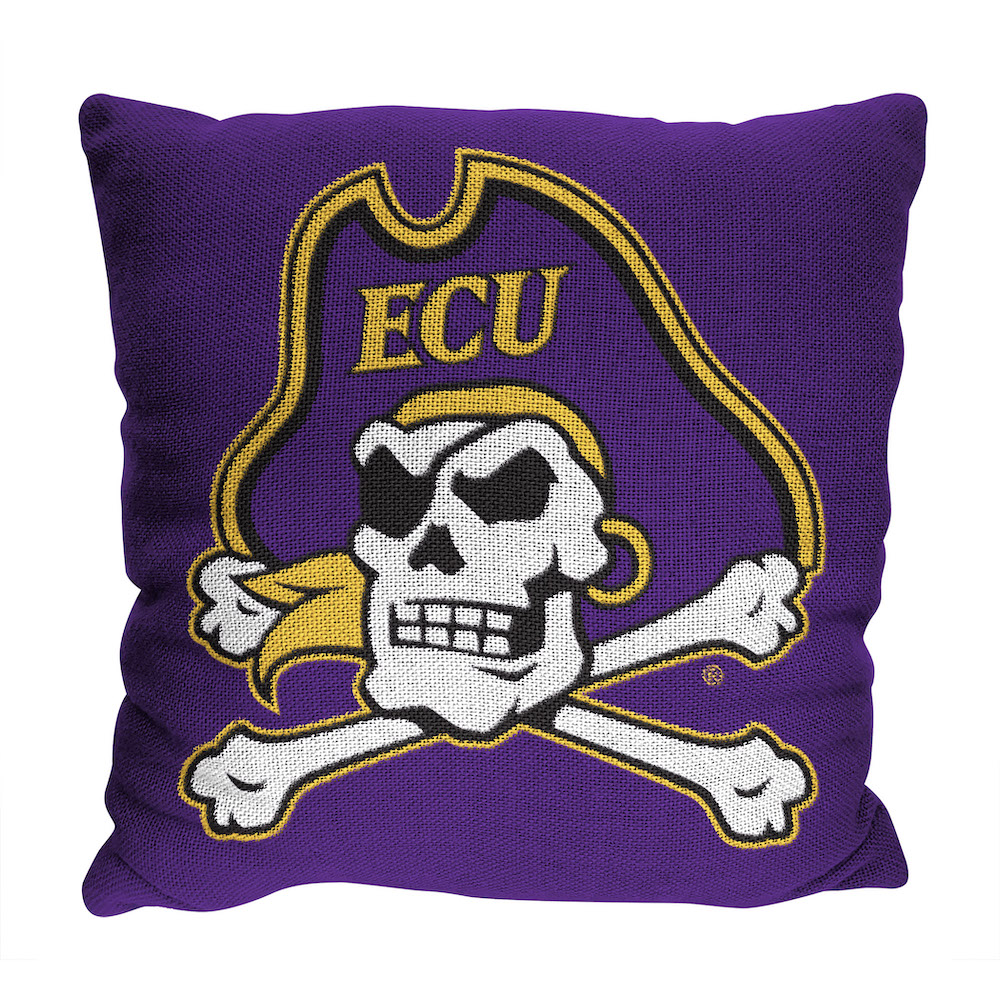 East Carolina Pirates Double Sided INVERT Woven Pillow