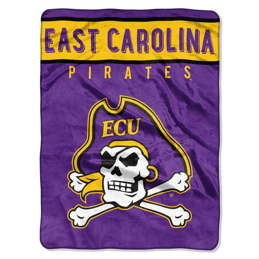 East Carolina Pirates Large Plush Fleece OVERTIME 60 x 80 Blanket