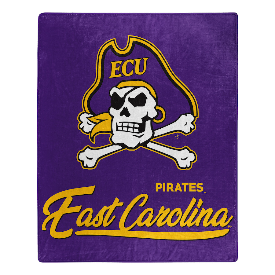 East Carolina Pirates Plush Fleece Raschel Blanket 50 x 60