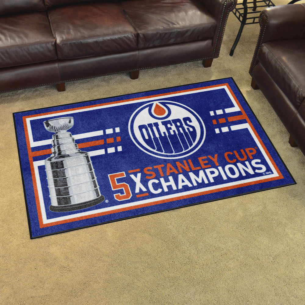 Edmonton Oilers 4 x 6 DYNASTY Area Rug