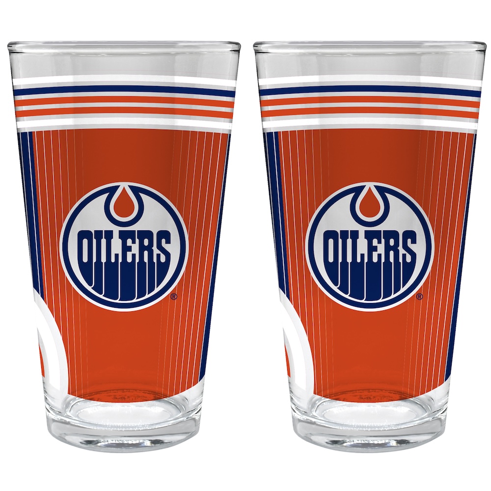 Edmonton Oilers COOL VIBES 2 pc Pint Glass Set