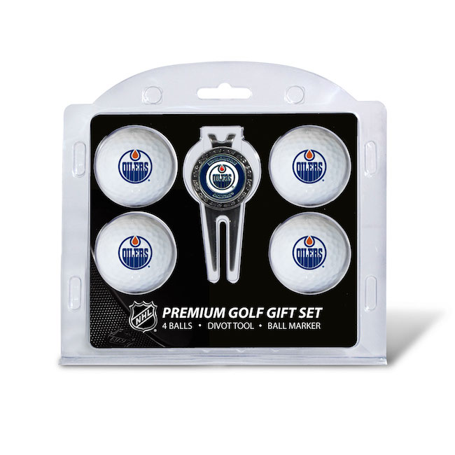 Edmonton Oilers 4 Golf Ball and Divot Tool Set