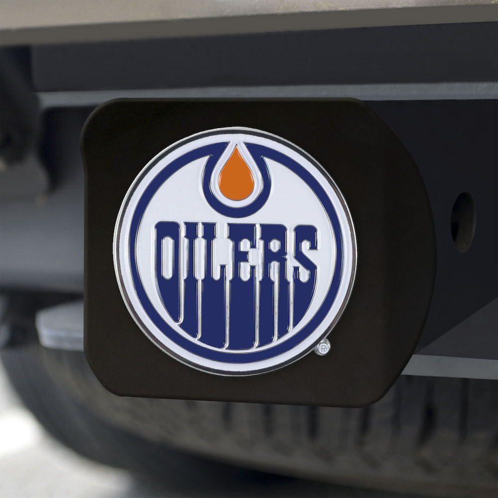 Edmonton Oilers Black and Color Trailer Hitch Cover