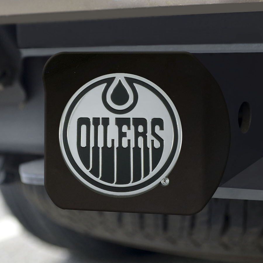 Edmonton Oilers BLACK Trailer Hitch Cover