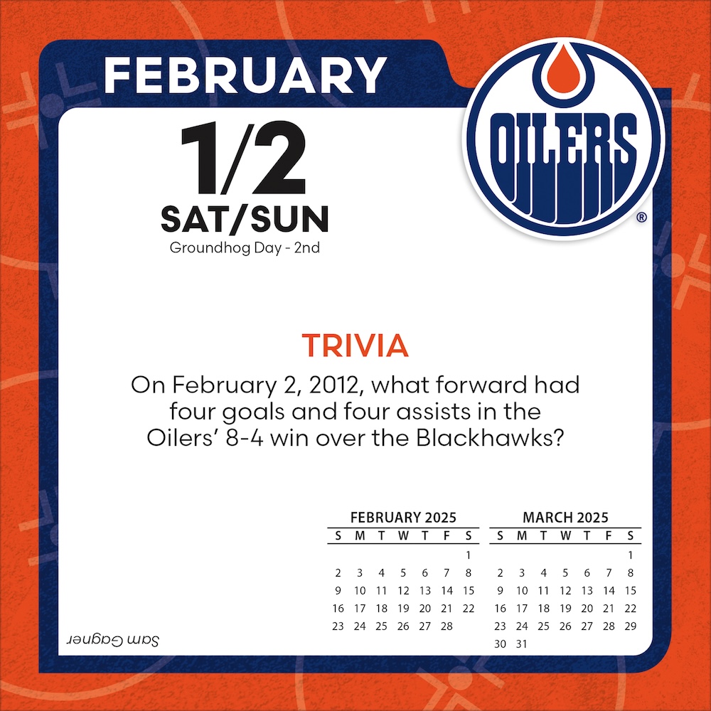 Edmonton Oilers 2025 NHL Page-A-Day Box Calendar