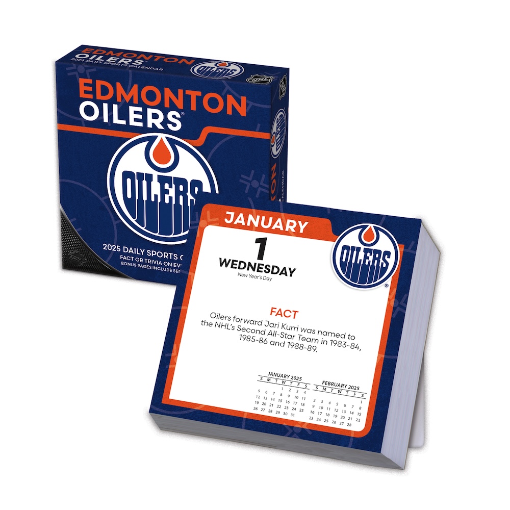 Edmonton Oilers 2025 NHL Page-A-Day Box Calendar