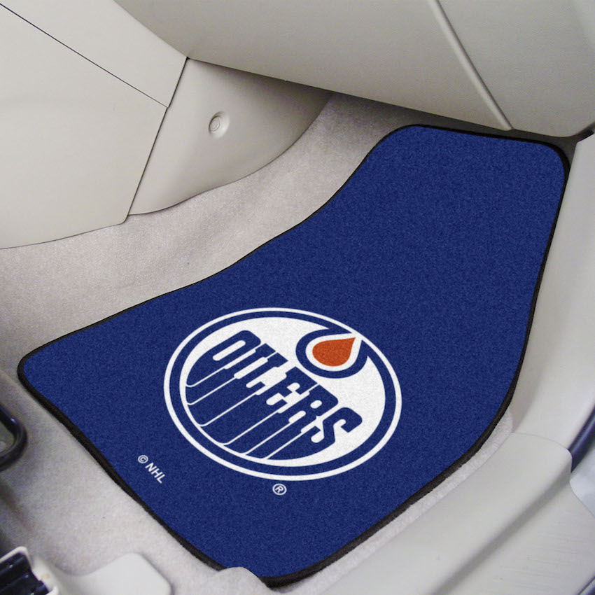 Edmonton Oilers Car Floor Mats 18 x 27 Carpeted-Pair