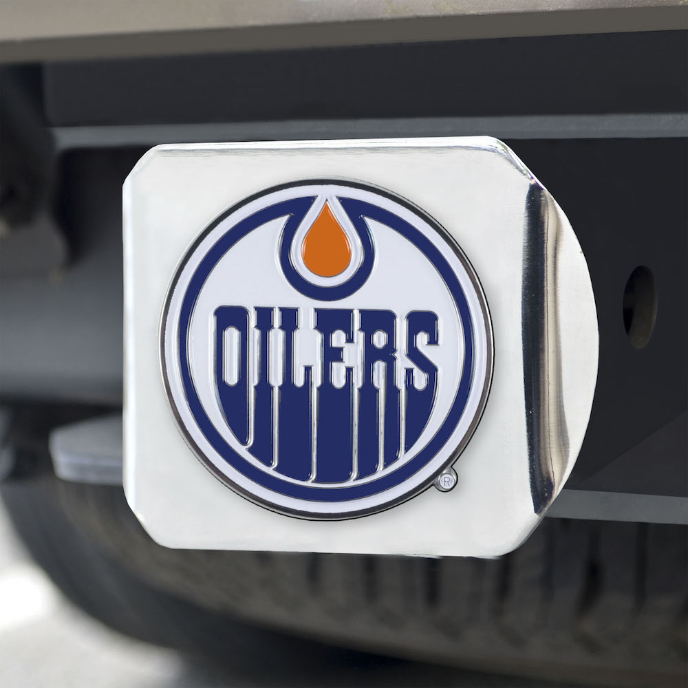 Edmonton Oilers Color Chrome Trailer Hitch Cover