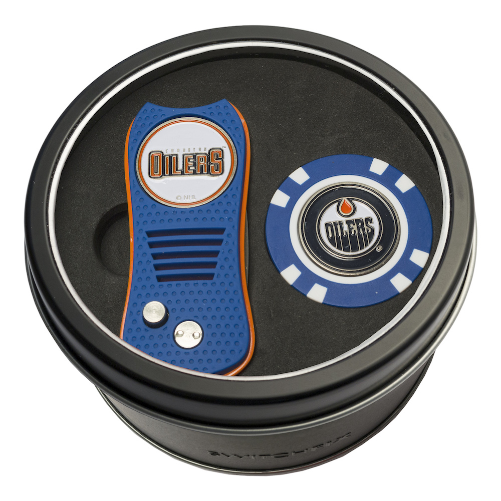 Edmonton Oilers Switchblade Divot Tool and Golf Chip Gift Pack