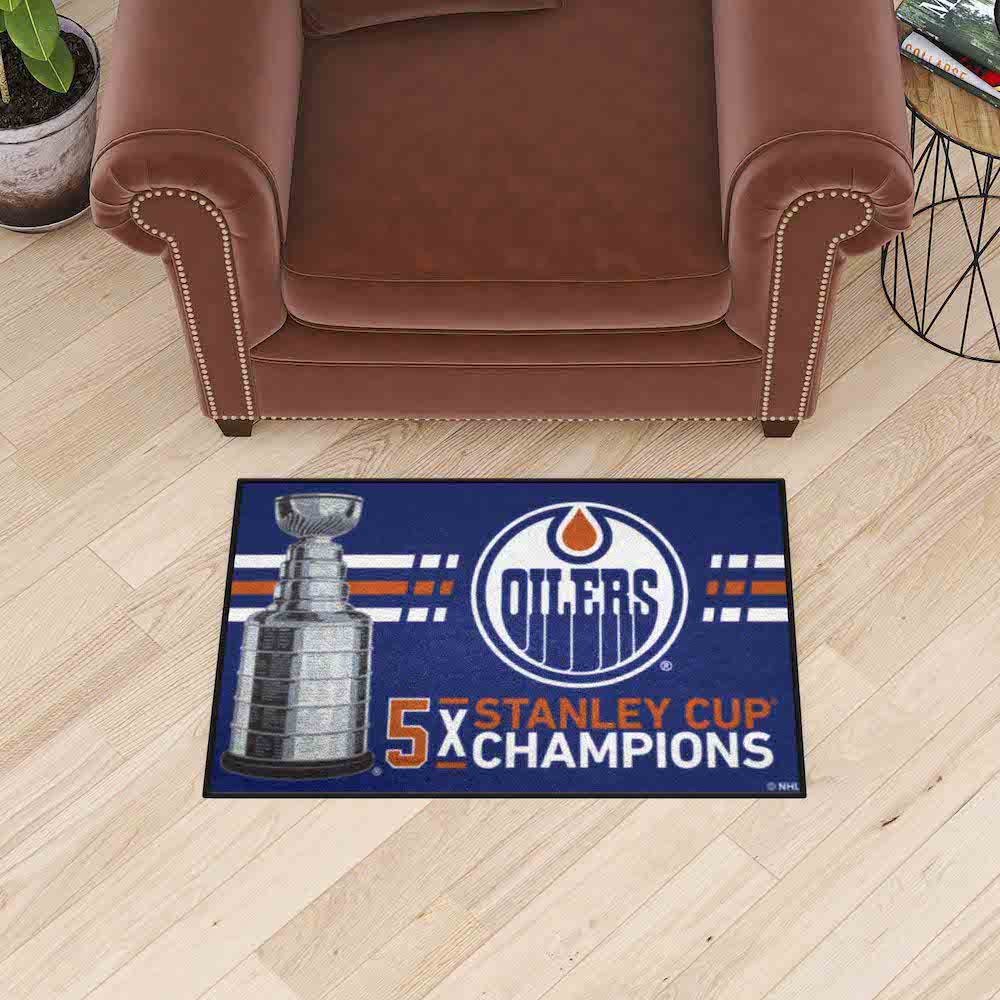 Edmonton Oilers DYNASTY Floor Mat - 20 x 30 inch Starter style