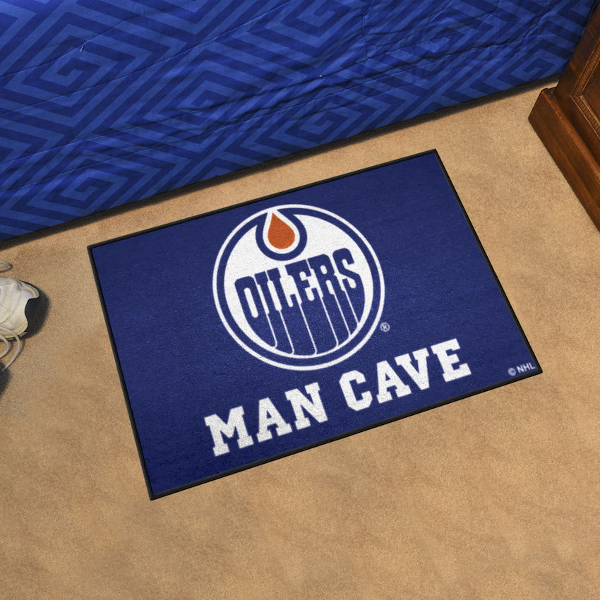 Edmonton Oilers MAN CAVE 20 x 30 STARTER Floor Mat