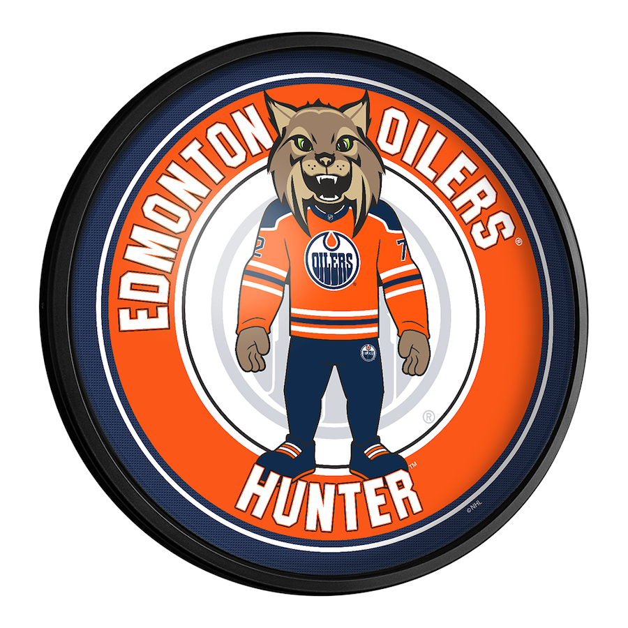 Edmonton Oilers MASCOT Slimline LED Wall Sign