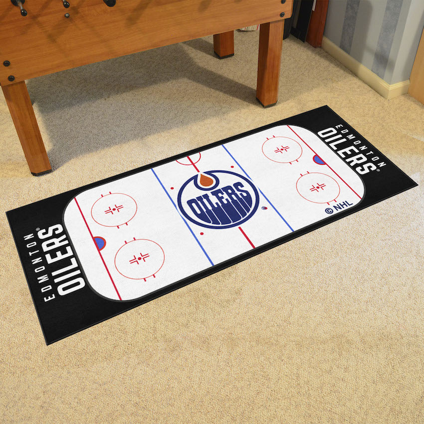 Edmonton Oilers 30 x 72 Hockey Rink Carpet Runner